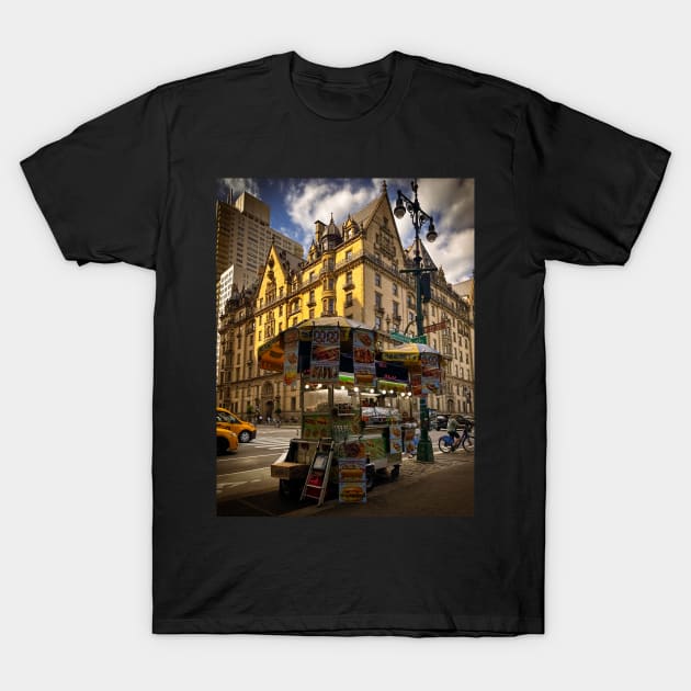 Central Park Street Food Manhattan NYC T-Shirt by eleonoraingrid